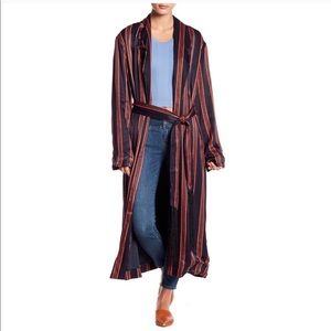 Free Free People Atrium Striped Duster Jacket